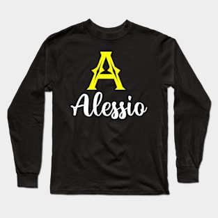 I'm A Alessio ,Alessio Surname, Alessio Second Name Long Sleeve T-Shirt